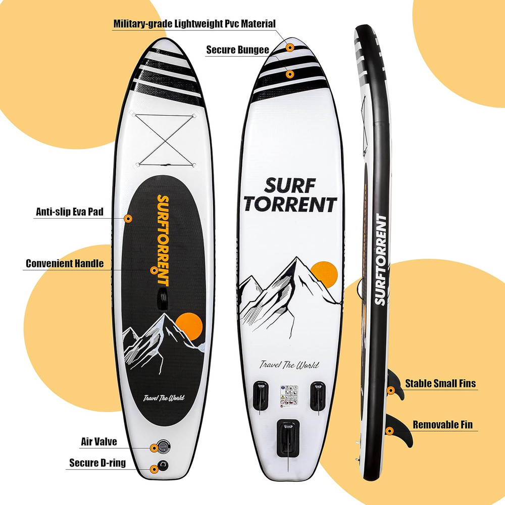 Inflatable Stand up Paddle Board Wave Board with SUP Accessories,Inflatable SUP