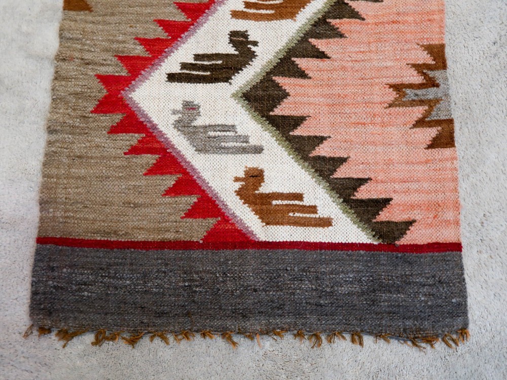 Peruvian Art Rug / Blanket 57" x 22"