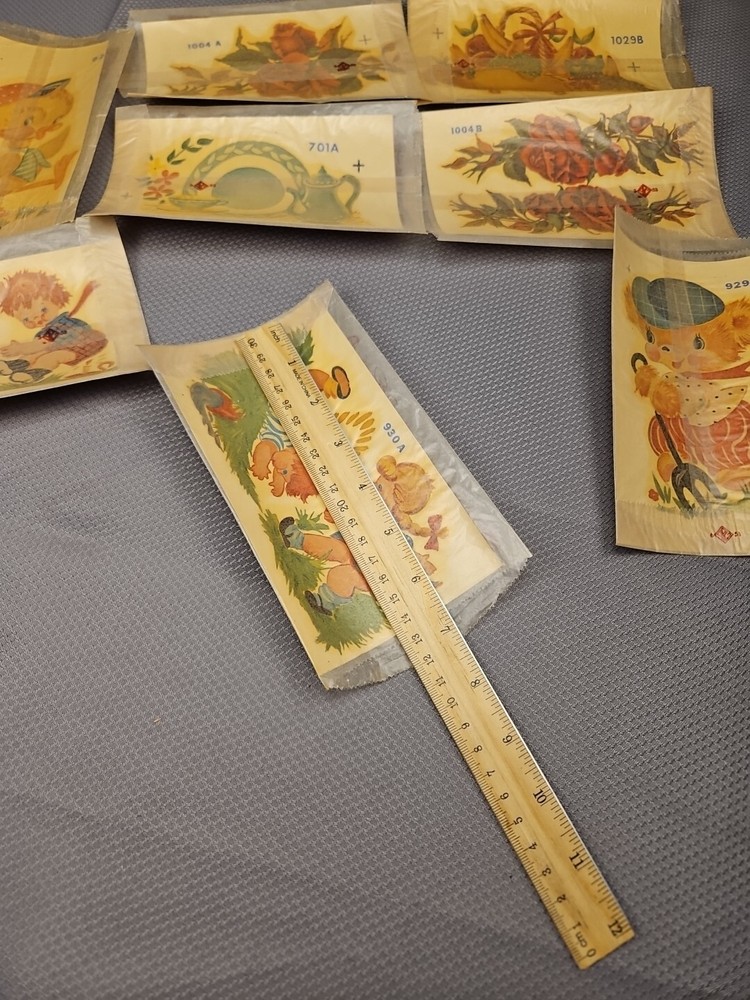 9 vtg duro Decorative Transfers #6
