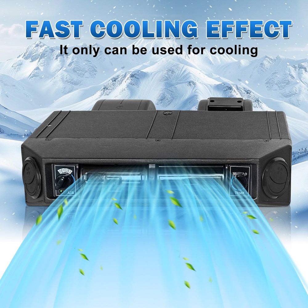 12V w/ Cooling Function Air Conditioner Set Underdash Electric Car A/C Auto Kit