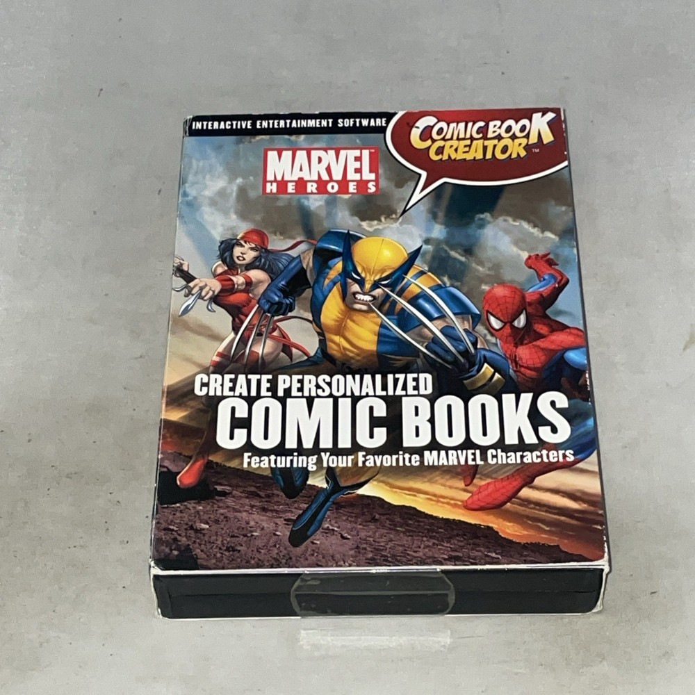 Marvel Heroes Comic Book Creator PC CD-ROM Create Comic Pages New Sealed
