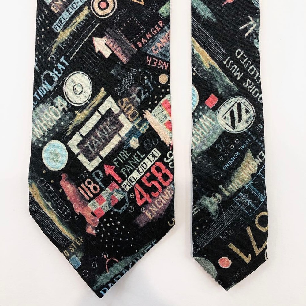 Paul Smith tie all over pattern multi color