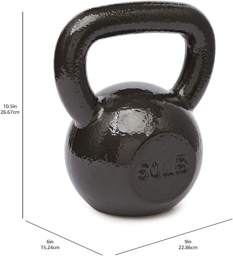 Professional Grade Cast Iron Kettlebell for Cross Training Strength Workouts