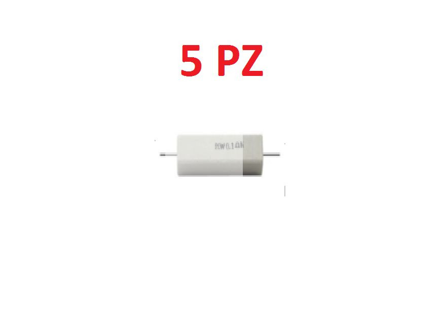 RS5. RESISTANCE 5W 10% 68 OHM CERAMIC BODY WIRE 5 PC