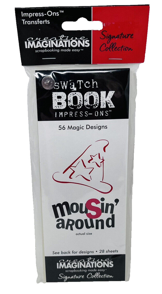 Creative Imaginations Swatch Book Impress Ons Mousin Around