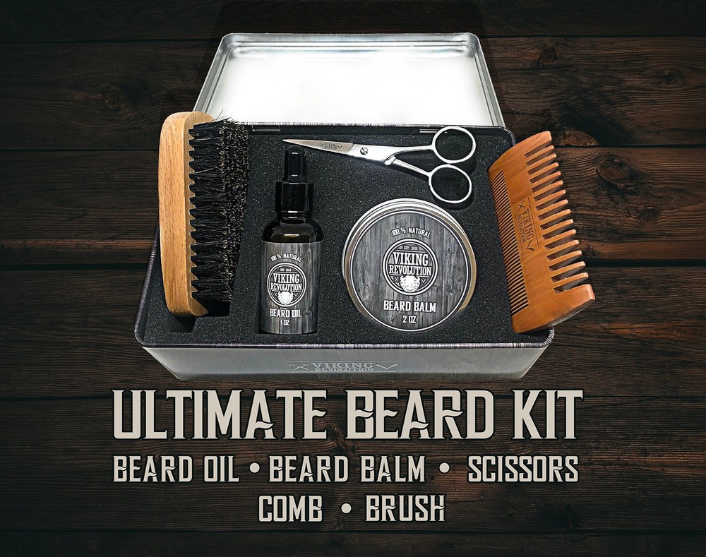 - Ultimate Beard Kit - Beard Grooming Kit with Beard Brush, Beard Comb, Beard...