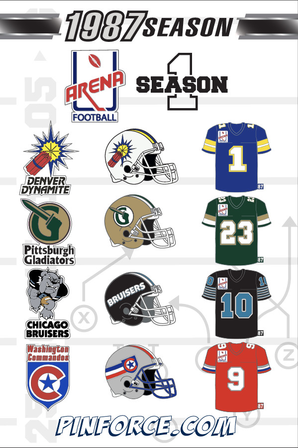 Arena Football WASHINGTON COMMANDOS Jersey #701