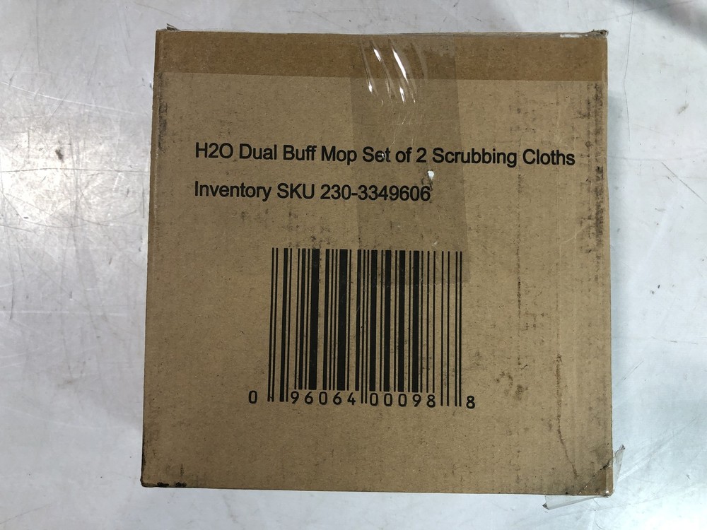 H2O Mop Dual Buff Set 2 Scrubbing Cloths Replacement Pads