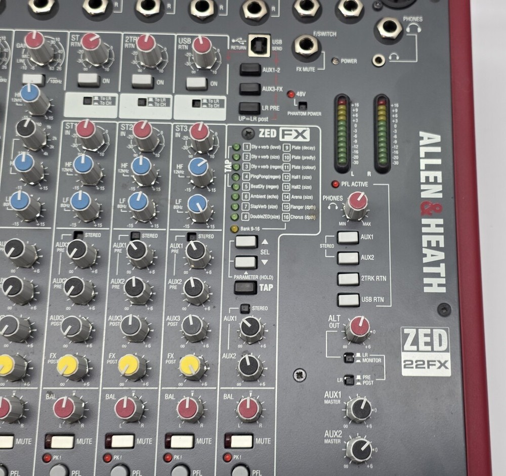 Allen & Heath ZED-22FX 22 Channel Mixer