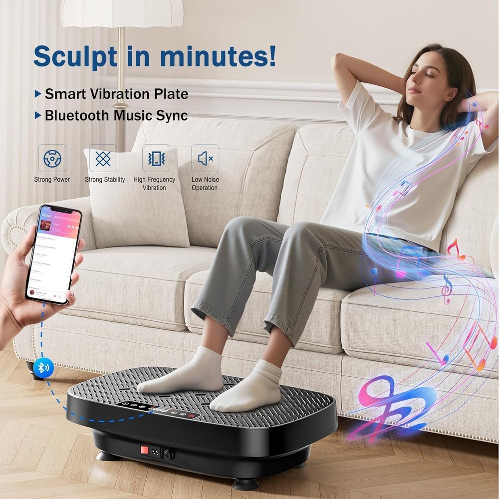 Vibration Plate Exercise Machine, Ultra-Quiet Vibration Plate