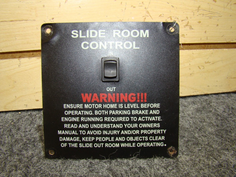 USED RV/MOTORHOME SLIDE ROOM CONTROL SWITCH PANEL