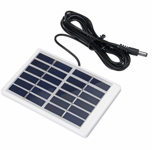 1.2W 6V polycrystalline solar panel laminated with plastic DC interface 3M wire