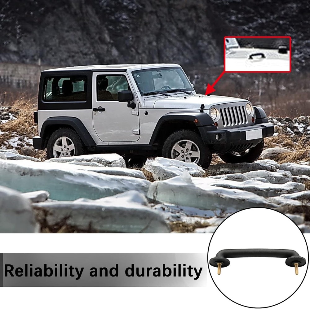 Front Windshield Hold Down Bracket Strap Hood Footman Loop Replace Hood Accessor