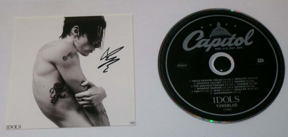 FRAMED MATTED SIGNED Yungblud Idols CD JSA CERT