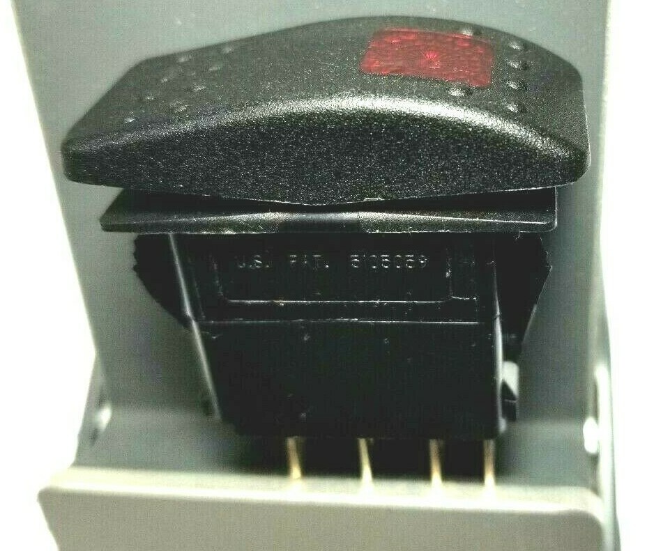 308-1038 Onan Cummins Genuine RV Generator Rocker Start Stop Switch Red lens OEM