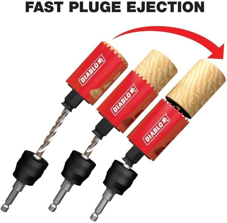 Blend,Diablo 14Piece High Performance Hole Saw For Plastic