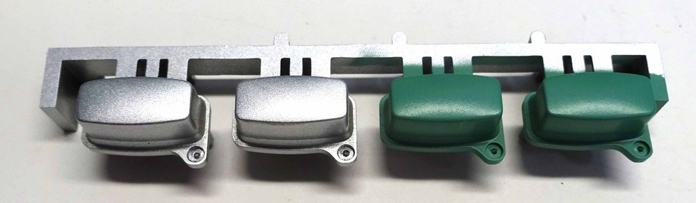 Technics sxKN6500 Silver/Green Rectangular 4 Button Set