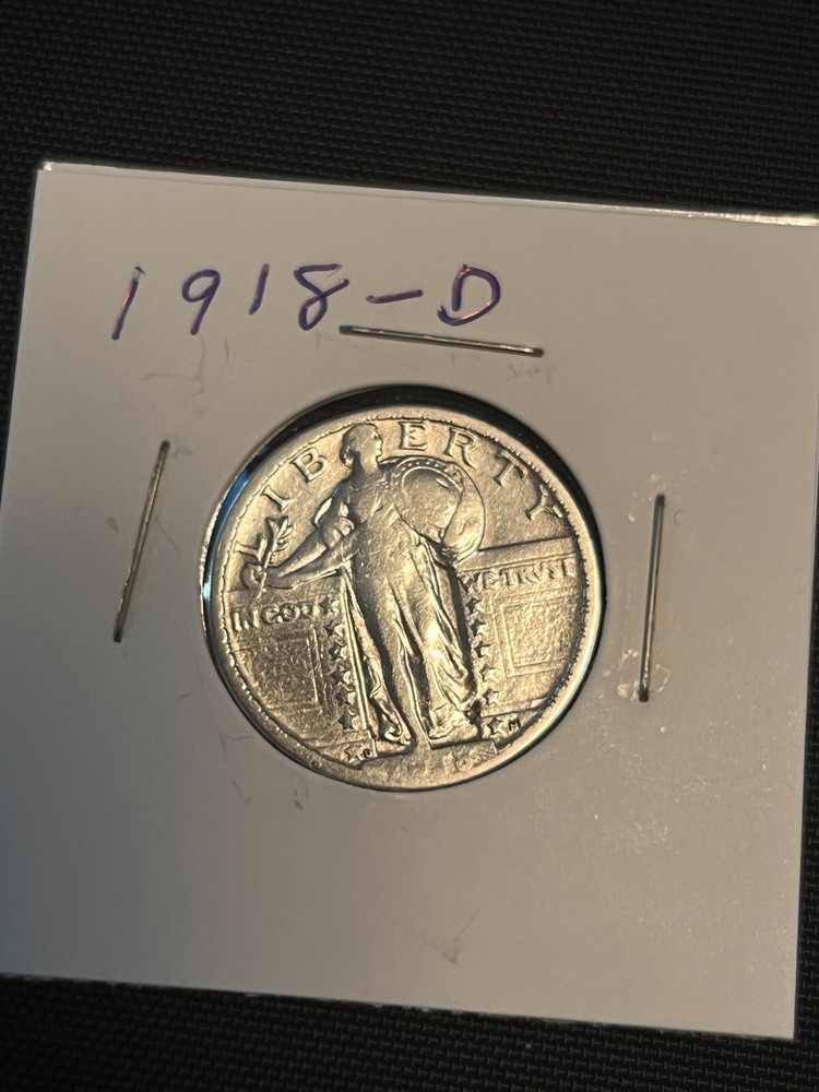 1918 D Standing Liberty Quarter