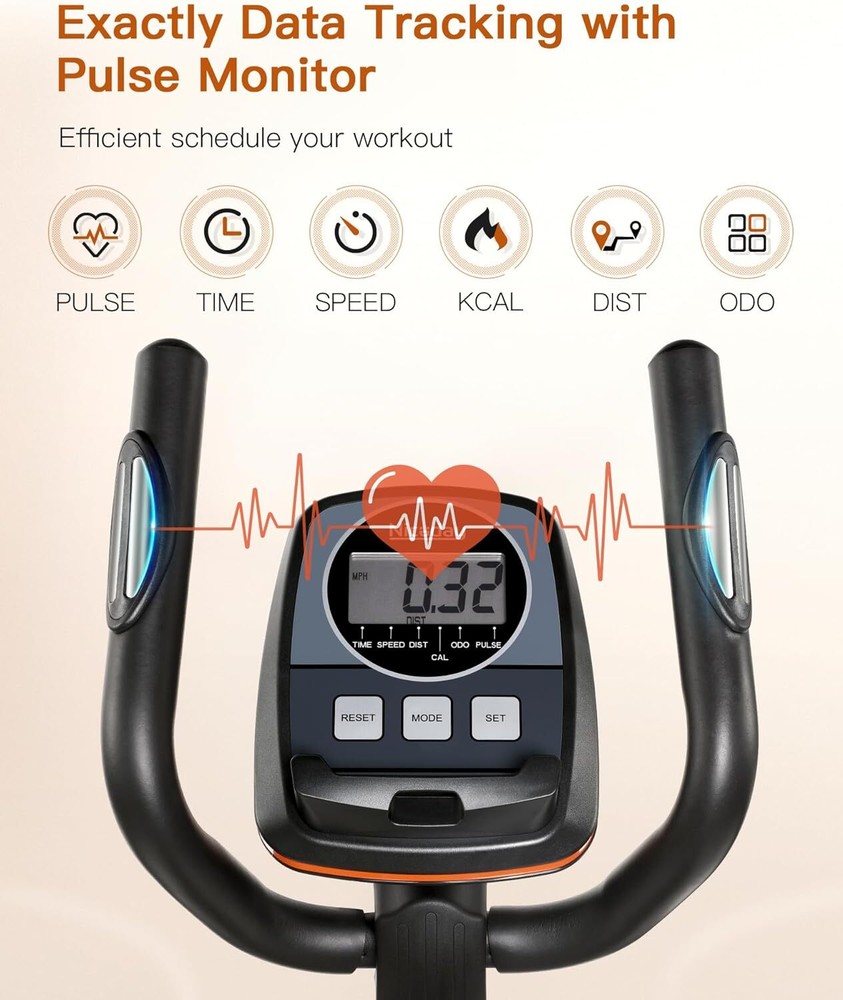 Elliptical Machine, Elliptical Exercise Machine with Hyper-Quiet Magnetic system