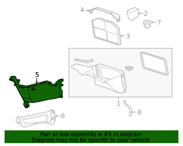 Genuine GM Air Inlet Housing Upper Outer Panel 92420101