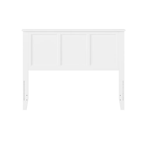 Madison Full White Headboard Solid Hardwood Clean Lines Durable Design