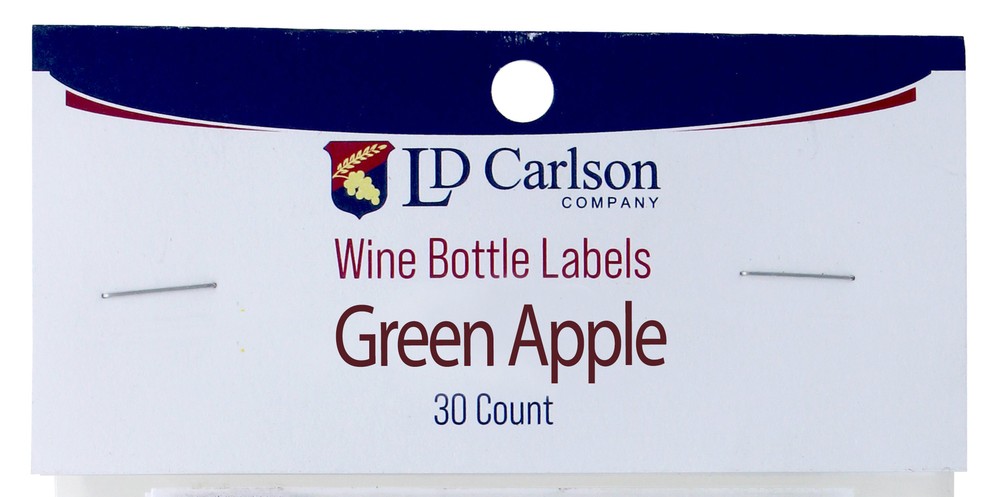Green Apple Wine Labels 30/Pack Mist Collection