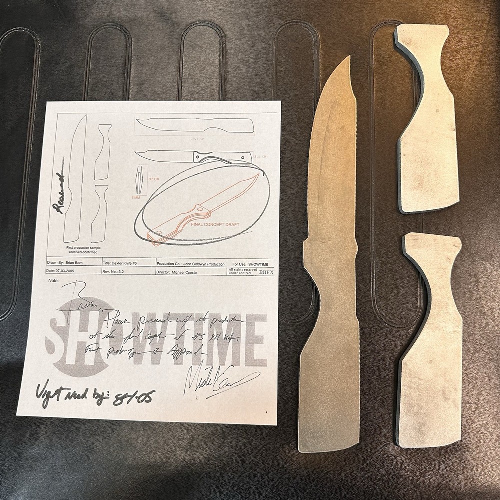 AUTHENTIC Preproduction - Sample Design “Kill Knife” for DEXTER Showtime Series