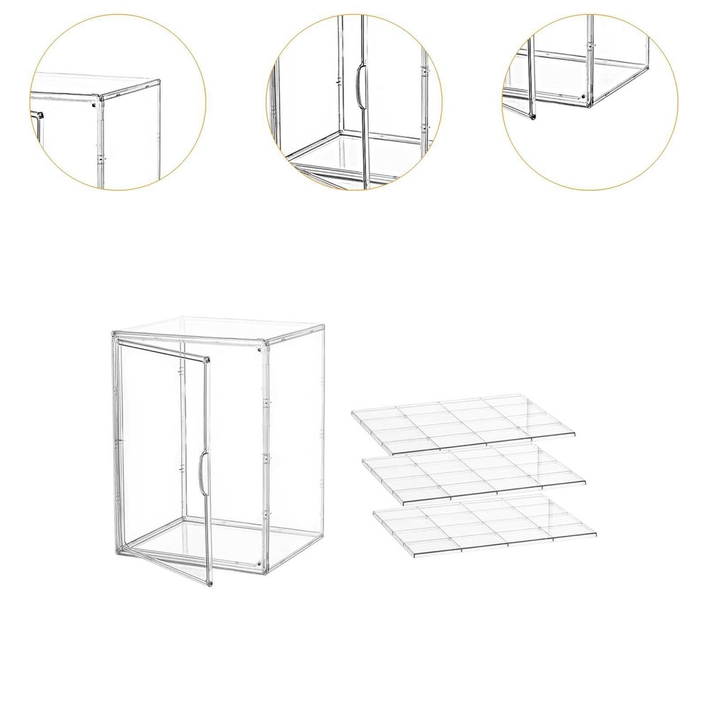 Bakery Pastry Display Case Transparent Bread Display Cabinet with Clear Lid