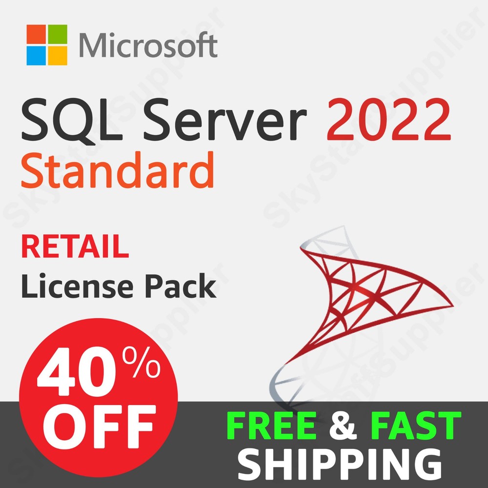 Microsoft SQL Server 2022 Standard Edition (Retail) - Full Version License - NEW