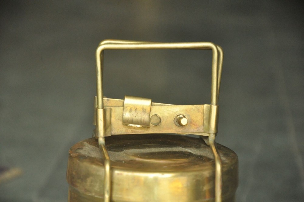 Vintage Brass 2 Compartment Handcrafted Solid Fine Lunch/Tiffin Box