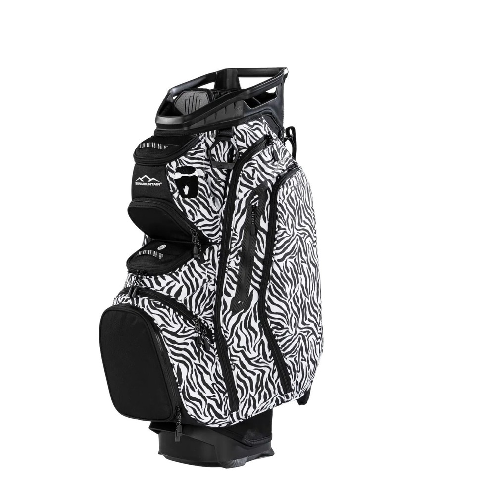 SUN MOUNTAIN C-130 CART BAG BLACK/ZEBRA 2026