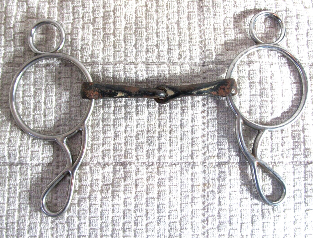 Vintage Sweet Iron Snaffle Gag Bit.