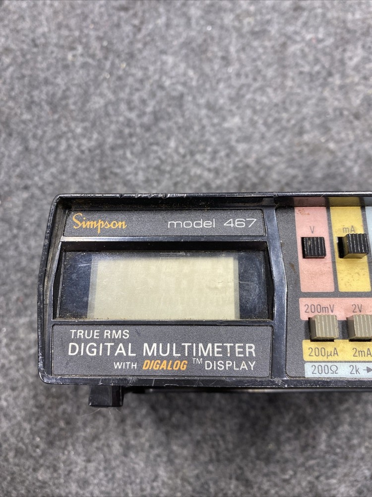 Simpson 467 True RMS Digital Multimeter - Free Shipping