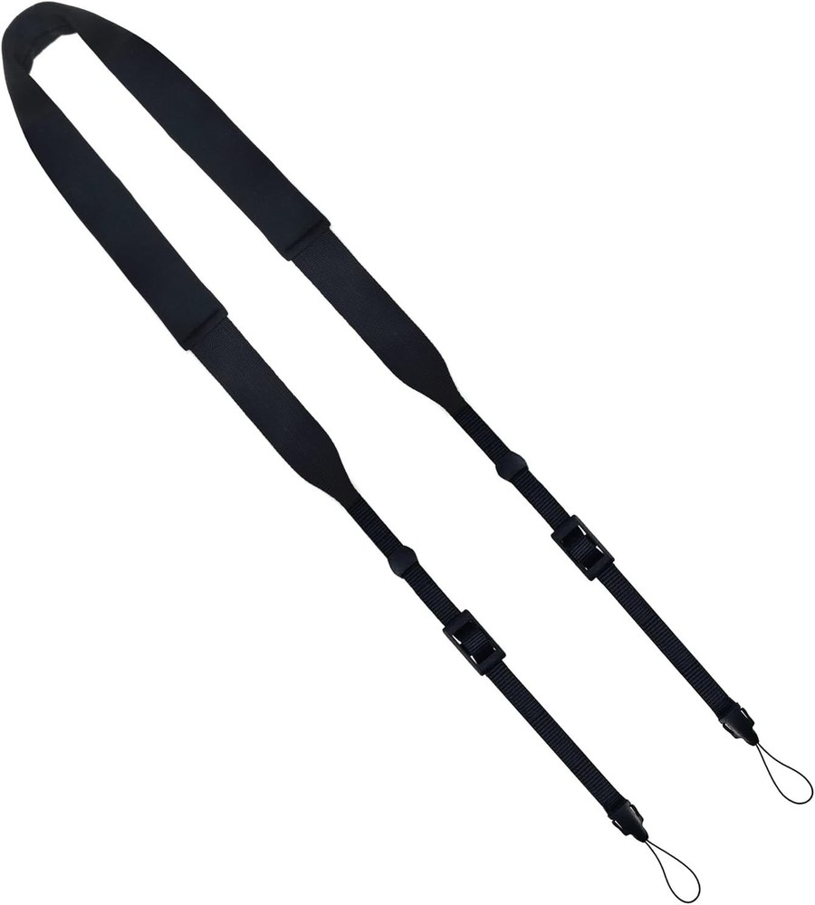 Versatile Neoprene Camera Neck Strap - Washable & Soft with Snap Fasteners