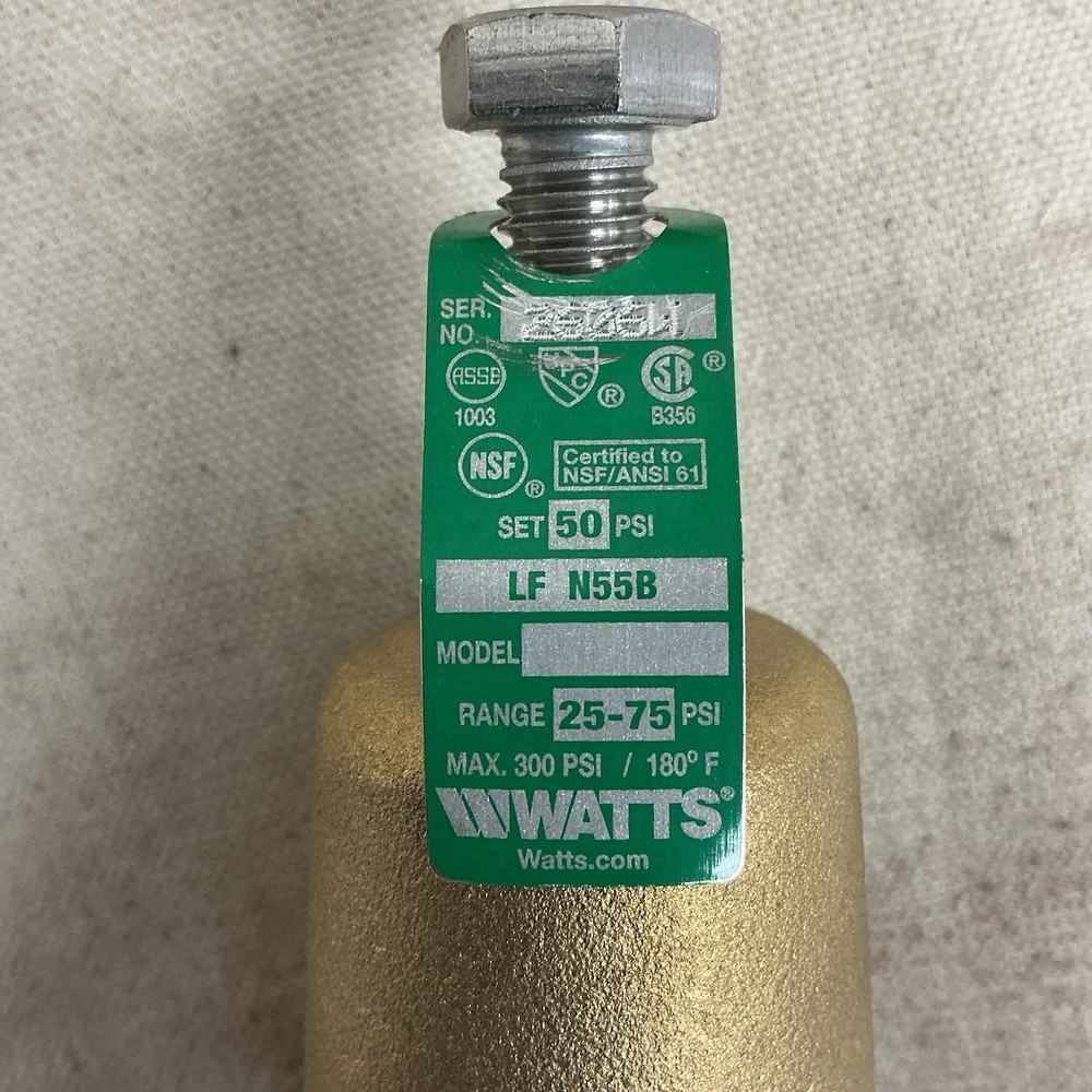 WATTS 2 LF N55BU Water Pressure Reducing Valve 2" Pipe 25-75psi
