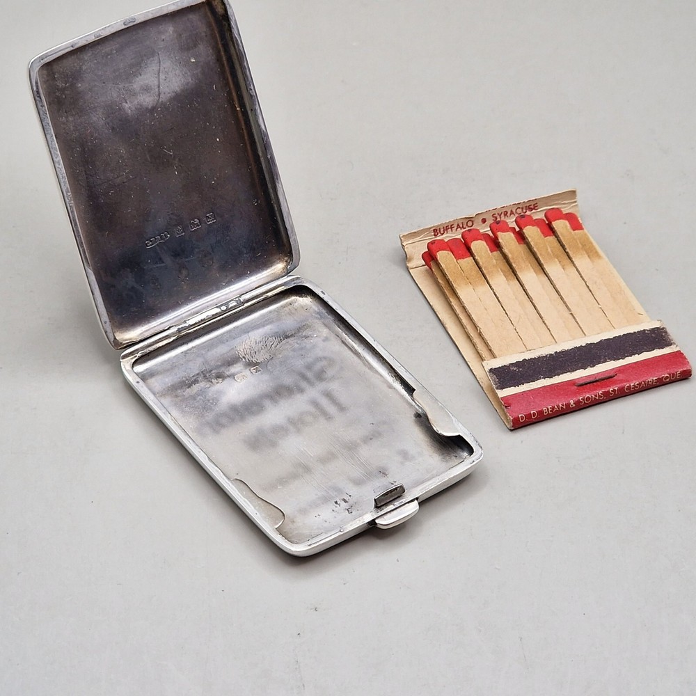 Sterling Silver Matchbook Case by Charles Perry & Co 1922