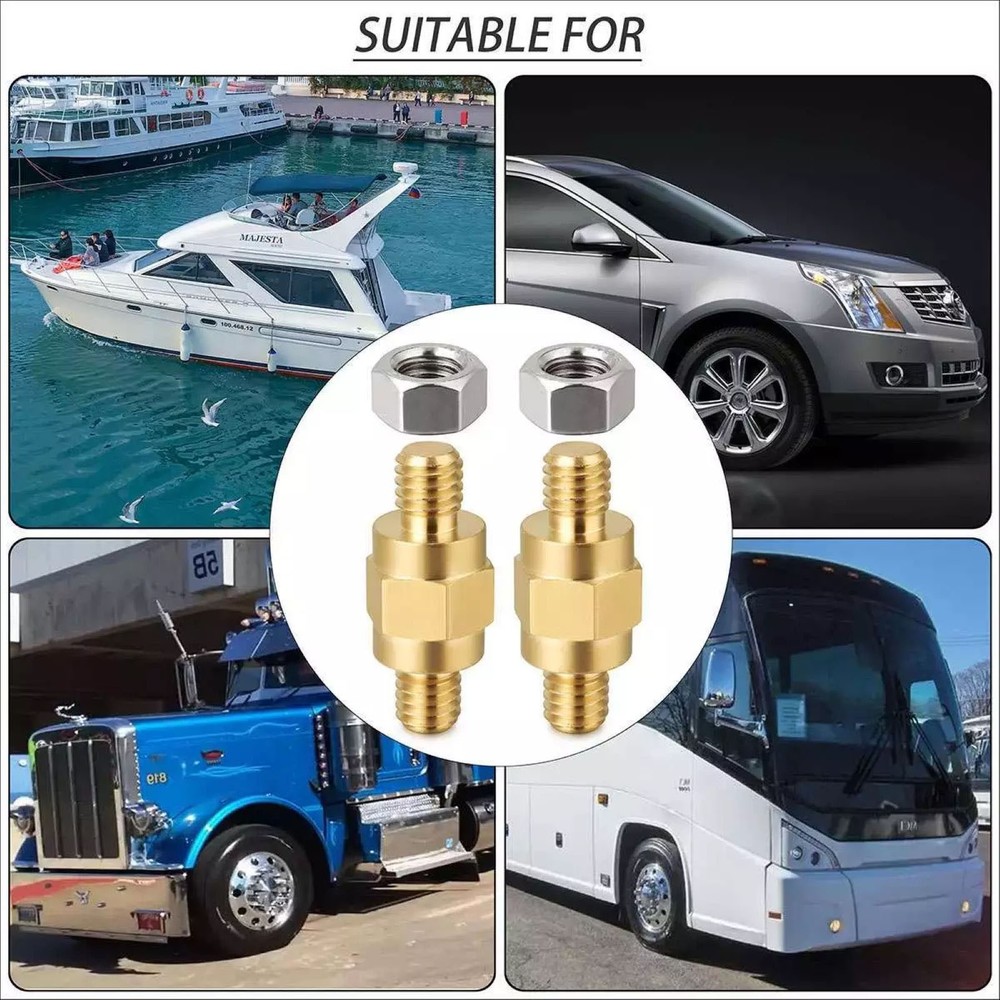 2pcs Side Post Stud Extension bolts with nuts Support Flexible Connection