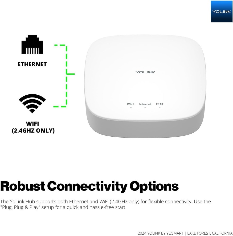 Complete Water Leak Alert System: Hub + 2 Sensors, 1000 Ft Range, Quick Setup