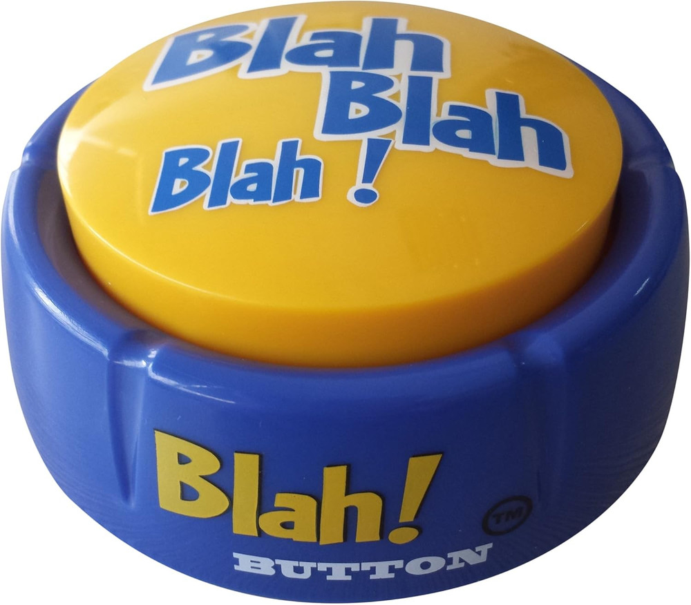 Blah Button -Talking Button Features Hilarious Blah Saying
