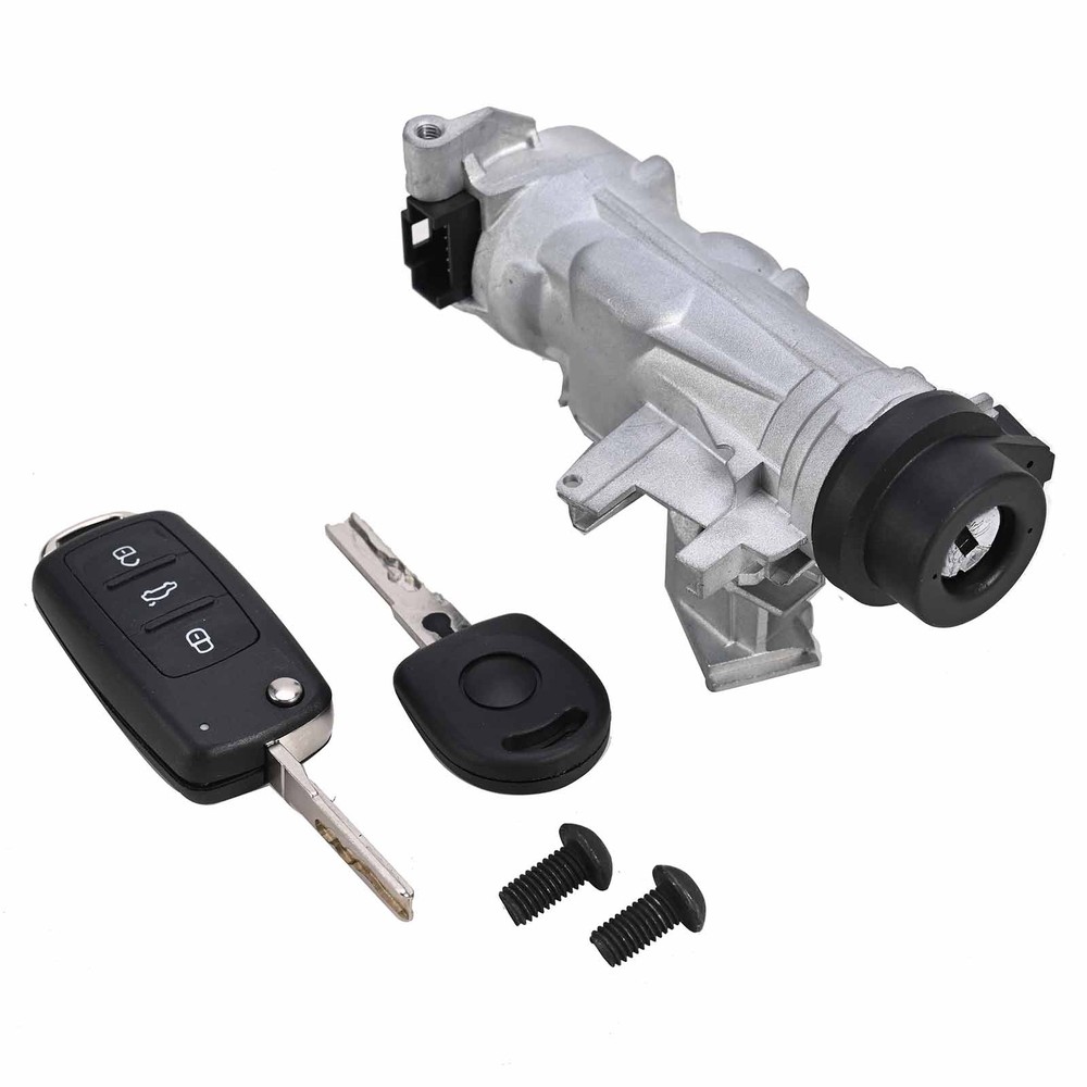 Ignition Switch Lock Assembly For VW Jetta 2006-2018 W/ Remote Control Key Shell