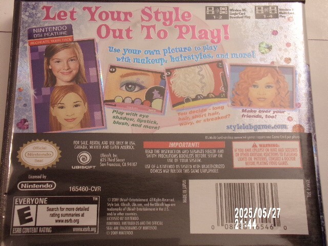 Style Lab: Makeover (Nintendo DS) CASE ONLY No Game / Authentic USA Version