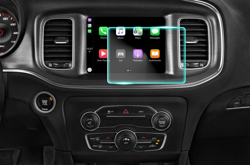 Crystal Clear Screen Protector for 2016 Dodge Charger Vehicle Navigation