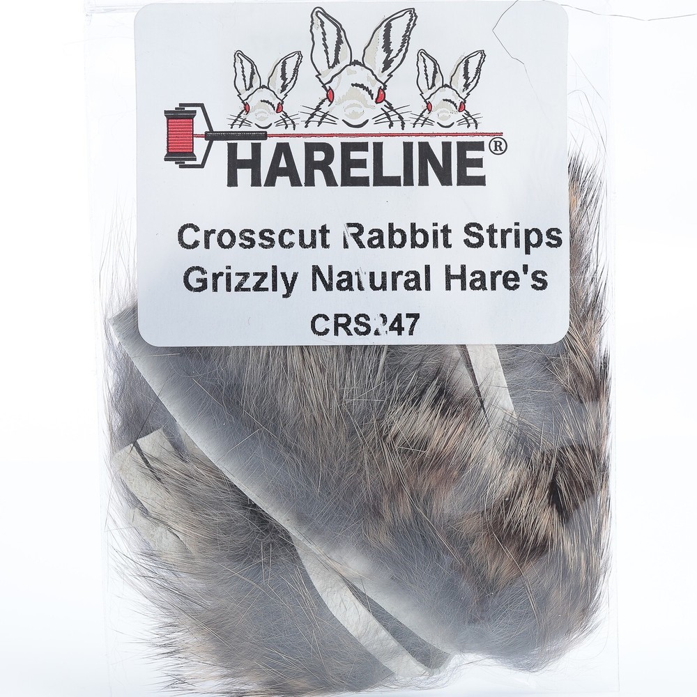 Hareline Crosscut Rabbit Strips - Natural Hare's