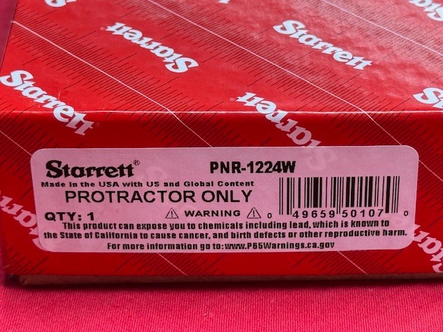 Starrett PNR-1224W Protractor Head for Combination Squares & Protractors