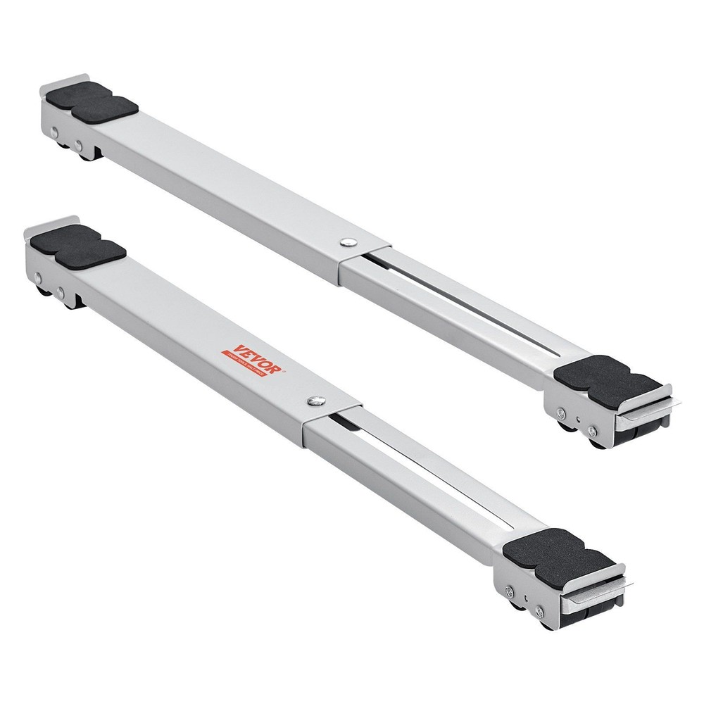 660lb Load Heavy Duty Rollers, Extendable Mobile Base for Appliances, White