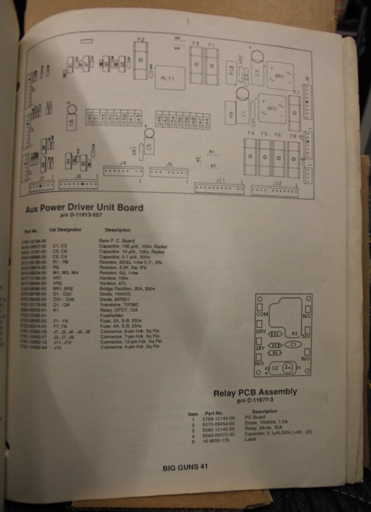 Big Guns Pinball Manual - Williams