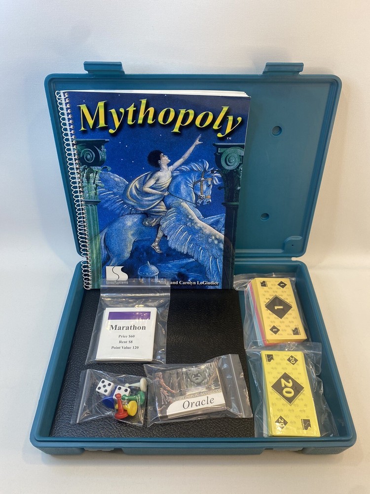 Mythopoly Educational Board Game: Linguisystems By LoGiudice: 2000 EUC, Rare