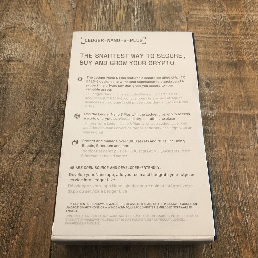 Ledger Nano A Pocket Sized Hardware Wallet MacOS/Windows