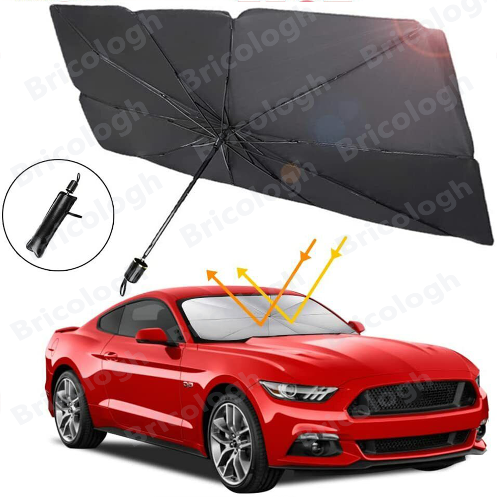 Car Windshield Sun Shade Foldable Umbrella Front Window Cover Visor Umbrella