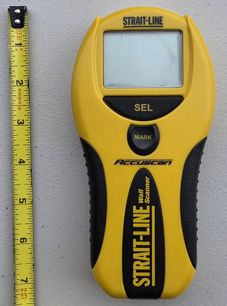 Strait-Line Accuscan Wall Scanner Stud Finder Tested Works